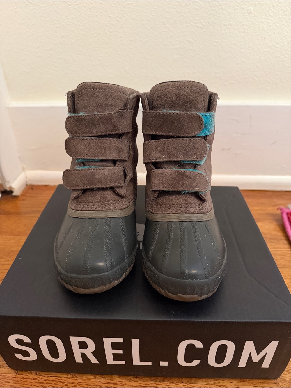Sorel Kids Brown & Teal Waterproof Winter Boots